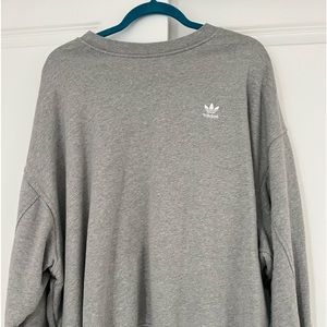 grey adidas crewneck